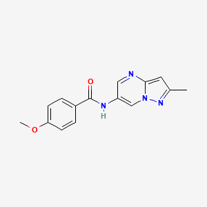 4-methoxy-N-(2-methylpyrazolo[1,5-a]pyrimidin-6-yl)benzamide