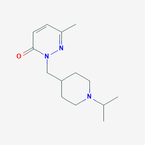 6-Methyl-2-{[1-(propan-2-yl)piperidin-4-yl]methyl}-2,3-dihydropyridazin-3-one