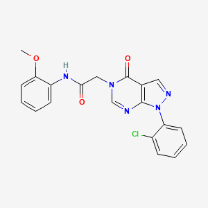 2-[1-(2-chlorophenyl)-4-oxopyrazolo[3,4-d]pyrimidin-5-yl]-N-(2-methoxyphenyl)acetamide