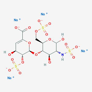 molecular formula C12H15NNa4O19S3 B2441281 Heparin disaccharide I-S sodium salt CAS No. 136098-10-7