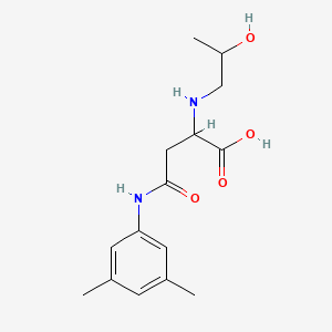 4-((3,5-Dimethylphenyl)amino)-2-((2-hydroxypropyl)amino)-4-oxobutanoic acid