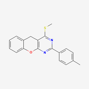 4-(methylthio)-2-(p-tolyl)-5H-chromeno[2,3-d]pyrimidine