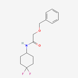 molecular formula C15H19F2NO2 B2441286 2-(benzyloxy)-N-(4,4-difluorocyclohexyl)acetamide CAS No. 2034561-48-1
