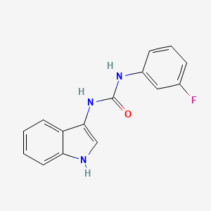 molecular formula C15H12FN3O B2441287 1-(3-氟苯基)-3-(1H-吲哚-3-基)脲 CAS No. 941879-10-3