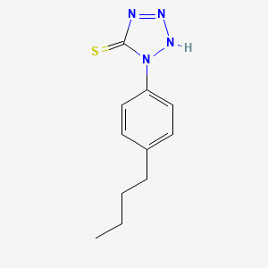 molecular formula C11H14N4S B2441311 1-(4-Butyl-phenyl)-1H-tetrazole-5-thiol CAS No. 135965-07-0
