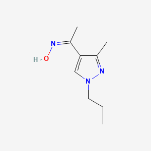 (Z)-1-(3-methyl-1-propyl-1H-pyrazol-4-yl)ethanone oxime