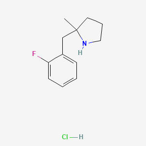 2-[(2-Fluorophenyl)methyl]-2-methylpyrrolidine hydrochloride