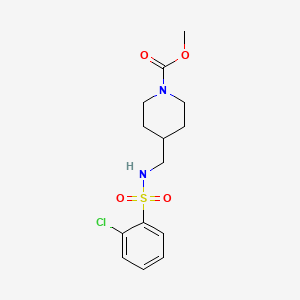 Methyl 4-((2-chlorophenylsulfonamido)methyl)piperidine-1-carboxylate