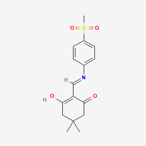 5,5-Dimethyl-2-(((4-(methylsulfonyl)phenyl)amino)methylene)cyclohexane-1,3-dione