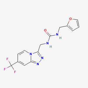1-(Furan-2-ylmethyl)-3-((7-(trifluoromethyl)-[1,2,4]triazolo[4,3-a]pyridin-3-yl)methyl)urea