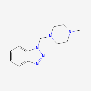 molecular formula C12H17N5 B2441345 1-[(4-甲基哌嗪-1-基)甲基]-1H-1,2,3-苯并三唑 CAS No. 19212-84-1