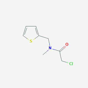 molecular formula C8H10ClNOS B2441349 2-氯-N-甲基-N-(噻吩-2-基甲基)乙酰胺 CAS No. 791600-95-8