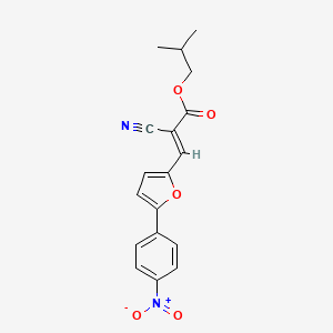 (E)-isobutyl 2-cyano-3-(5-(4-nitrophenyl)furan-2-yl)acrylate