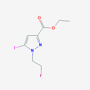 molecular formula C8H10FIN2O2 B2441374 Ethyl 1-(2-fluoroethyl)-5-iodopyrazole-3-carboxylate CAS No. 2226182-99-4