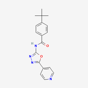 4-(tert-butyl)-N-(5-(pyridin-4-yl)-1,3,4-oxadiazol-2-yl)benzamide