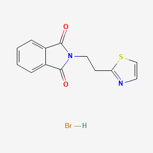 molecular formula C13H11BrN2O2S B2441382 2-[2-(1,3-thiazol-2-yl)ethyl]-2,3-dihydro-1H-isoindole-1,3-dione hydrobromide CAS No. 1803587-28-1