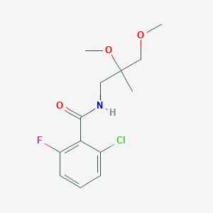 2-chloro-N-(2,3-dimethoxy-2-methylpropyl)-6-fluorobenzamide