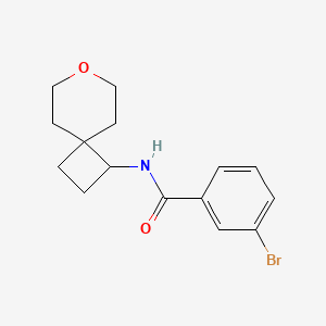 3-bromo-N-(7-oxaspiro[3.5]nonan-1-yl)benzamide