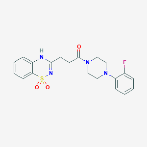 3-{3-[4-(2-fluorophenyl)piperazin-1-yl]-3-oxopropyl}-2H-1,2,4-benzothiadiazine 1,1-dioxide