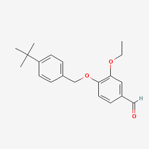 4-[(4-Tert-butylphenyl)methoxy]-3-ethoxybenzaldehyde