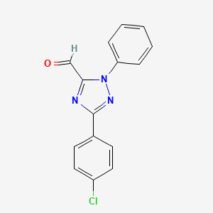 3-(4-chlorophenyl)-1-phenyl-1H-1,2,4-triazole-5-carbaldehyde