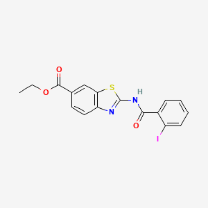 Ethyl 2-(2-iodobenzamido)benzo[d]thiazole-6-carboxylate