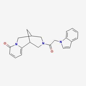 3-(1H-indol-1-ylacetyl)-1,2,3,4,5,6-hexahydro-8H-1,5-methanopyrido[1,2-a][1,5]diazocin-8-one
