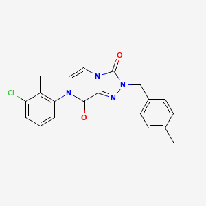 7-(3-chloro-2-methylphenyl)-2-(4-vinylbenzyl)-[1,2,4]triazolo[4,3-a]pyrazine-3,8(2H,7H)-dione