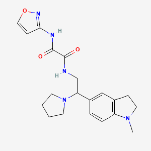 N1-(isoxazol-3-yl)-N2-(2-(1-methylindolin-5-yl)-2-(pyrrolidin-1-yl)ethyl)oxalamide