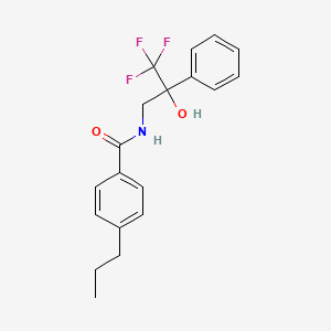 4-propyl-N-(3,3,3-trifluoro-2-hydroxy-2-phenylpropyl)benzamide