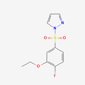 1-(3-Ethoxy-4-fluorophenyl)sulfonylpyrazole