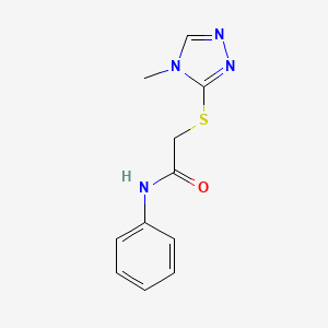 2-[(4-methyl-1,2,4-triazol-3-yl)sulfanyl]-N-phenylacetamide