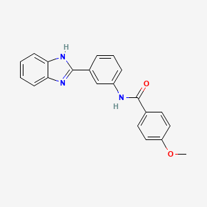 N-[3-(1H-benzimidazol-2-yl)phenyl]-4-methoxybenzamide