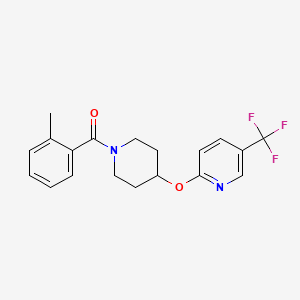 o-Tolyl(4-((5-(trifluoromethyl)pyridin-2-yl)oxy)piperidin-1-yl)methanone