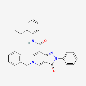 5-benzyl-N-(2-ethylphenyl)-3-oxo-2-phenyl-3,5-dihydro-2H-pyrazolo[4,3-c]pyridine-7-carboxamide