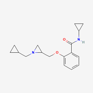 N-Cyclopropyl-2-[[1-(cyclopropylmethyl)aziridin-2-yl]methoxy]benzamide