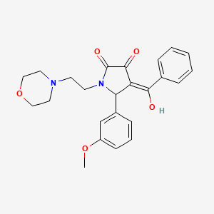 4-benzoyl-3-hydroxy-5-(3-methoxyphenyl)-1-(2-morpholinoethyl)-1H-pyrrol-2(5H)-one