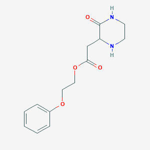 2-Phenoxyethyl 2-(3-oxo-2-piperazinyl)acetate