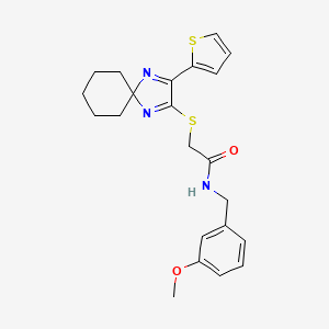 N-(3-methoxybenzyl)-2-{[3-(2-thienyl)-1,4-diazaspiro[4.5]deca-1,3-dien-2-yl]thio}acetamide