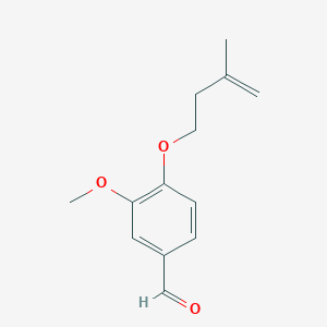 molecular formula C13H16O3 B2441487 3-Methoxy-4-(3-methylbut-3-enoxy)benzaldehyde CAS No. 721413-47-4