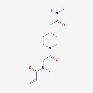 N-Ethyl-N-[2-[4-[2-(methylamino)-2-oxoethyl]piperidin-1-yl]-2-oxoethyl]prop-2-enamide