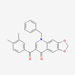 5-benzyl-7-(3,4-dimethylbenzoyl)-2H,5H,8H-[1,3]dioxolo[4,5-g]quinolin-8-one
