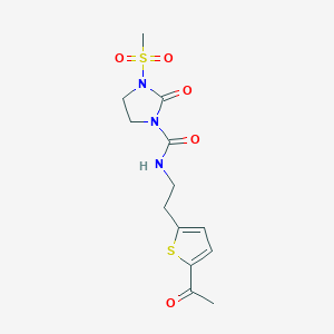 N-(2-(5-acetylthiophen-2-yl)ethyl)-3-(methylsulfonyl)-2-oxoimidazolidine-1-carboxamide