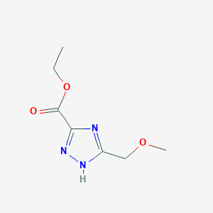 ethyl 5-(methoxymethyl)-1H-1,2,4-triazole-3-carboxylate