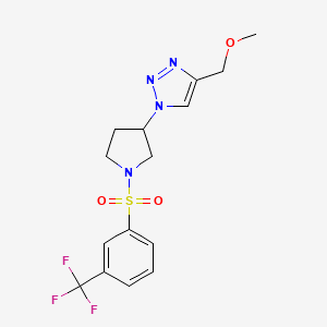 4-(methoxymethyl)-1-{1-[3-(trifluoromethyl)benzenesulfonyl]pyrrolidin-3-yl}-1H-1,2,3-triazole