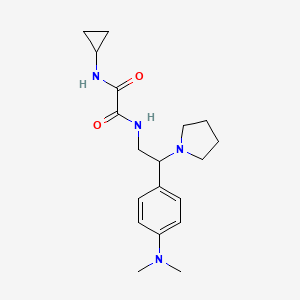 N1-cyclopropyl-N2-(2-(4-(dimethylamino)phenyl)-2-(pyrrolidin-1-yl)ethyl)oxalamide