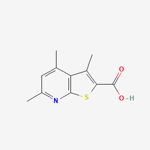 3,4,6-Trimethylthieno[2,3-b]pyridine-2-carboxylic acid
