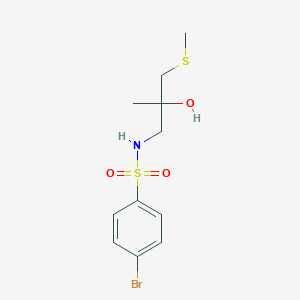 molecular formula C11H16BrNO3S2 B2441518 4-溴-N-(2-羟基-2-甲基-3-(甲硫基)丙基)苯磺酰胺 CAS No. 1396879-48-3