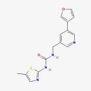 1-((5-(Furan-3-yl)pyridin-3-yl)methyl)-3-(5-methylthiazol-2-yl)urea