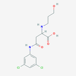 4-((3,5-Dichlorophenyl)amino)-2-((3-hydroxypropyl)amino)-4-oxobutanoic acid